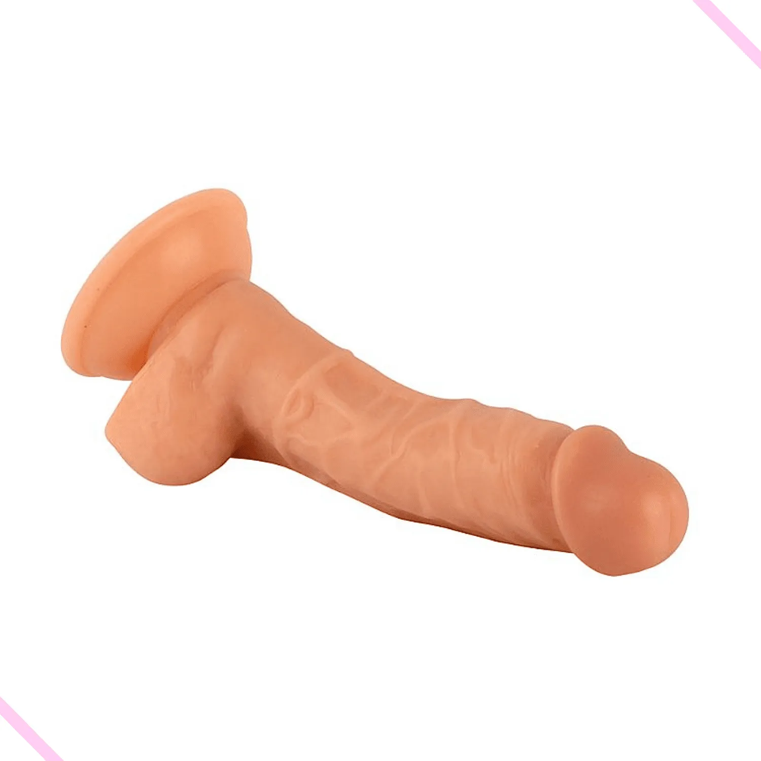 Pênis Realístico Mr. Rude com Ventosa - 19,0 X 3,5cm