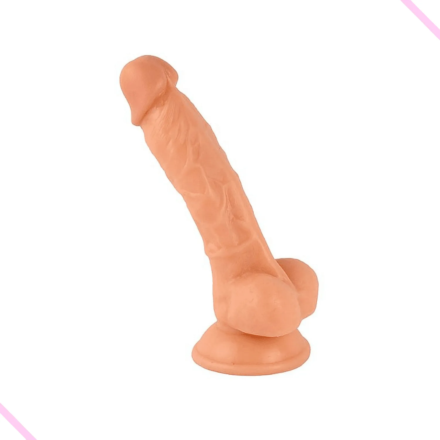 Pênis Realístico Mr. Rude com Ventosa - 19,0 X 3,5cm
