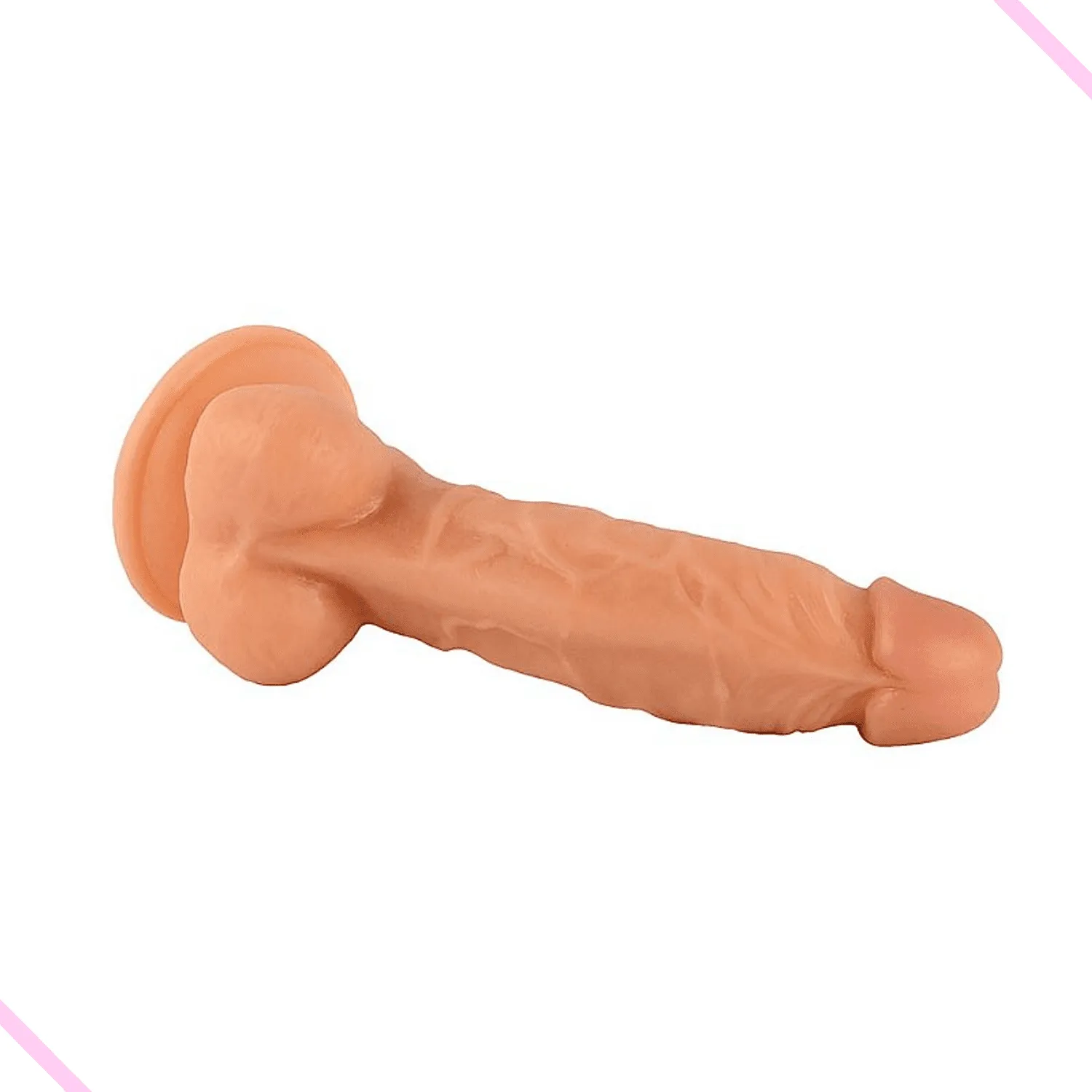 Pênis Realístico Mr. Rude com Ventosa - 19,0 X 3,5cm
