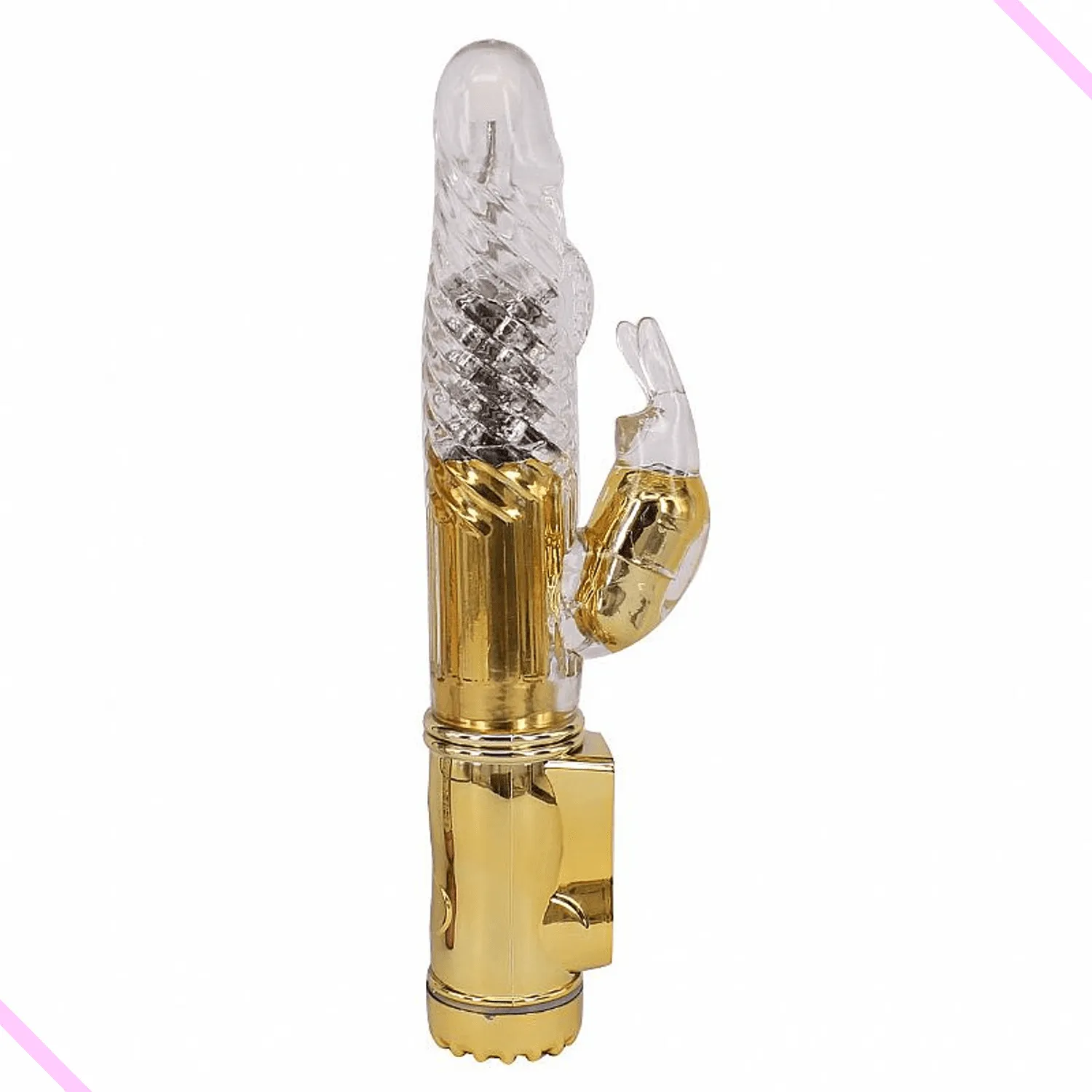 Vibrador Jack Rabbit Coelho Dourado Metálico 36 Vibrações - Ultra Potente