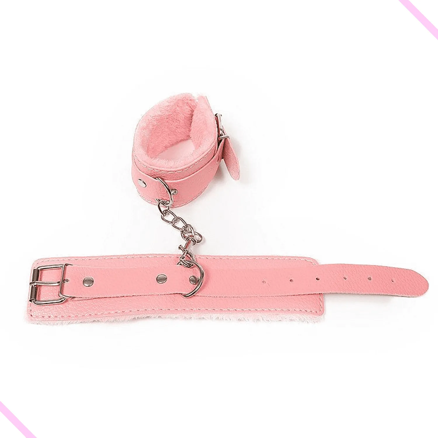 Algema com Corrente e Fivelas - Rosa