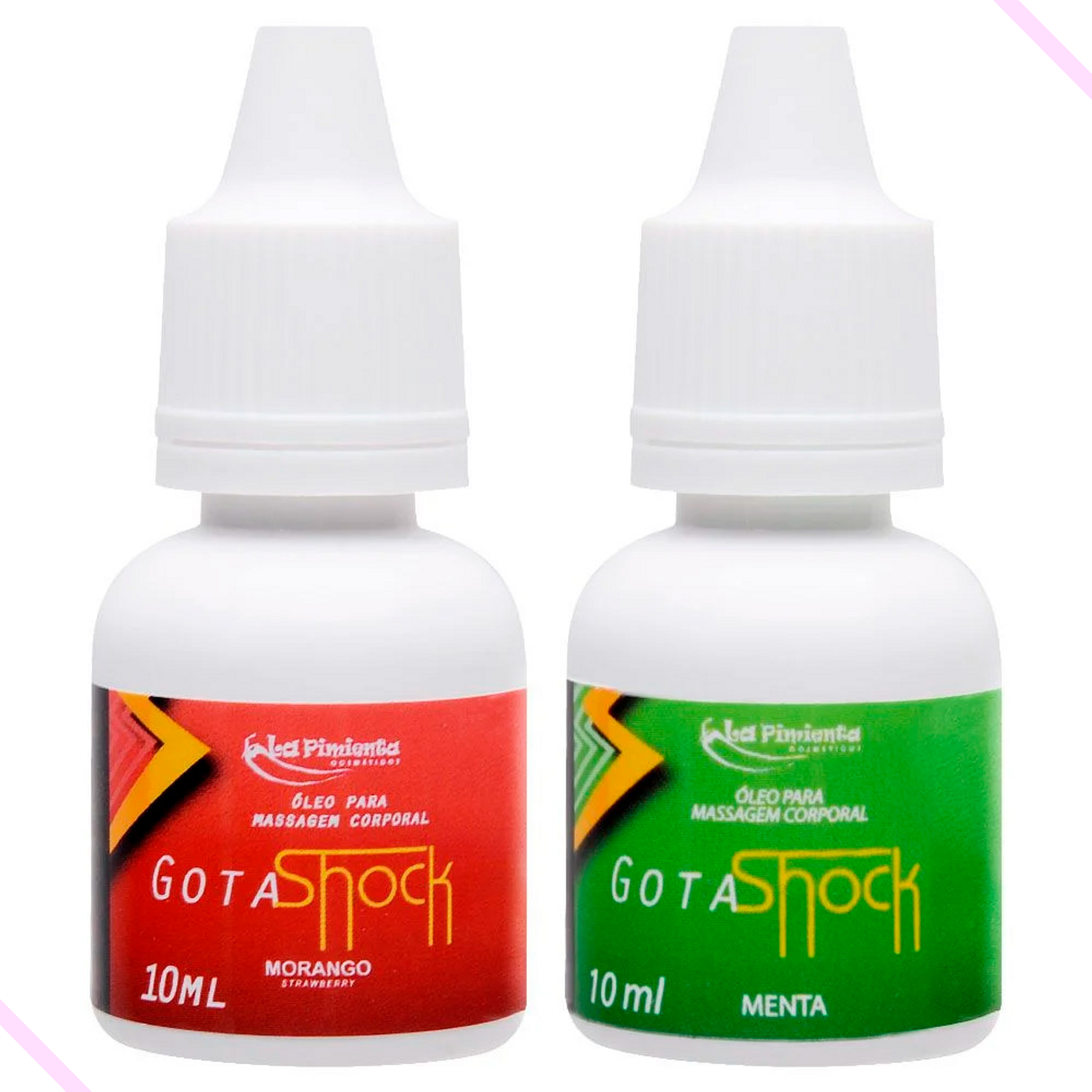 Gota Shock Gel Beijável Eletrizante 10Ml - Morango