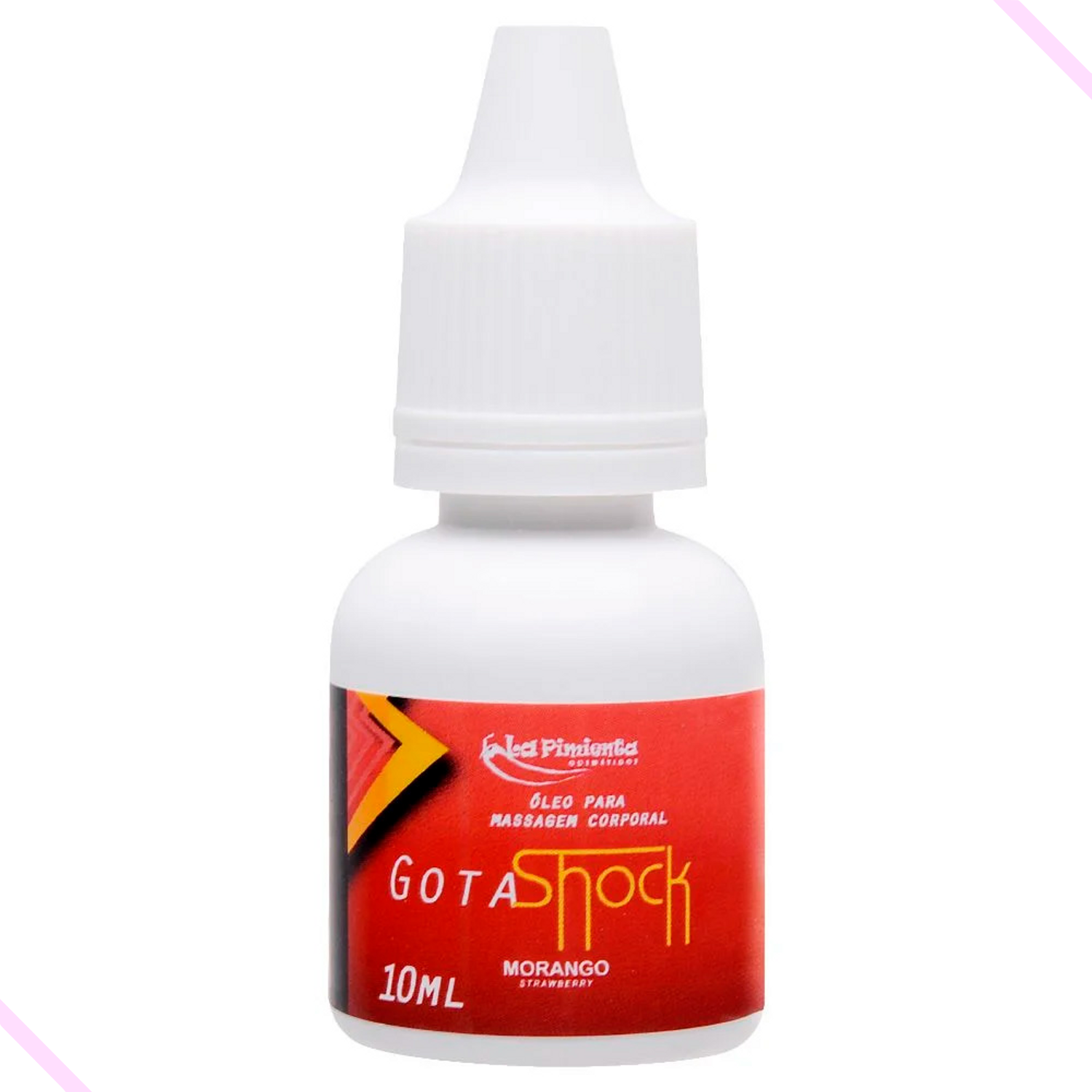 Gota Shock Gel Beijável Eletrizante 10Ml - Morango