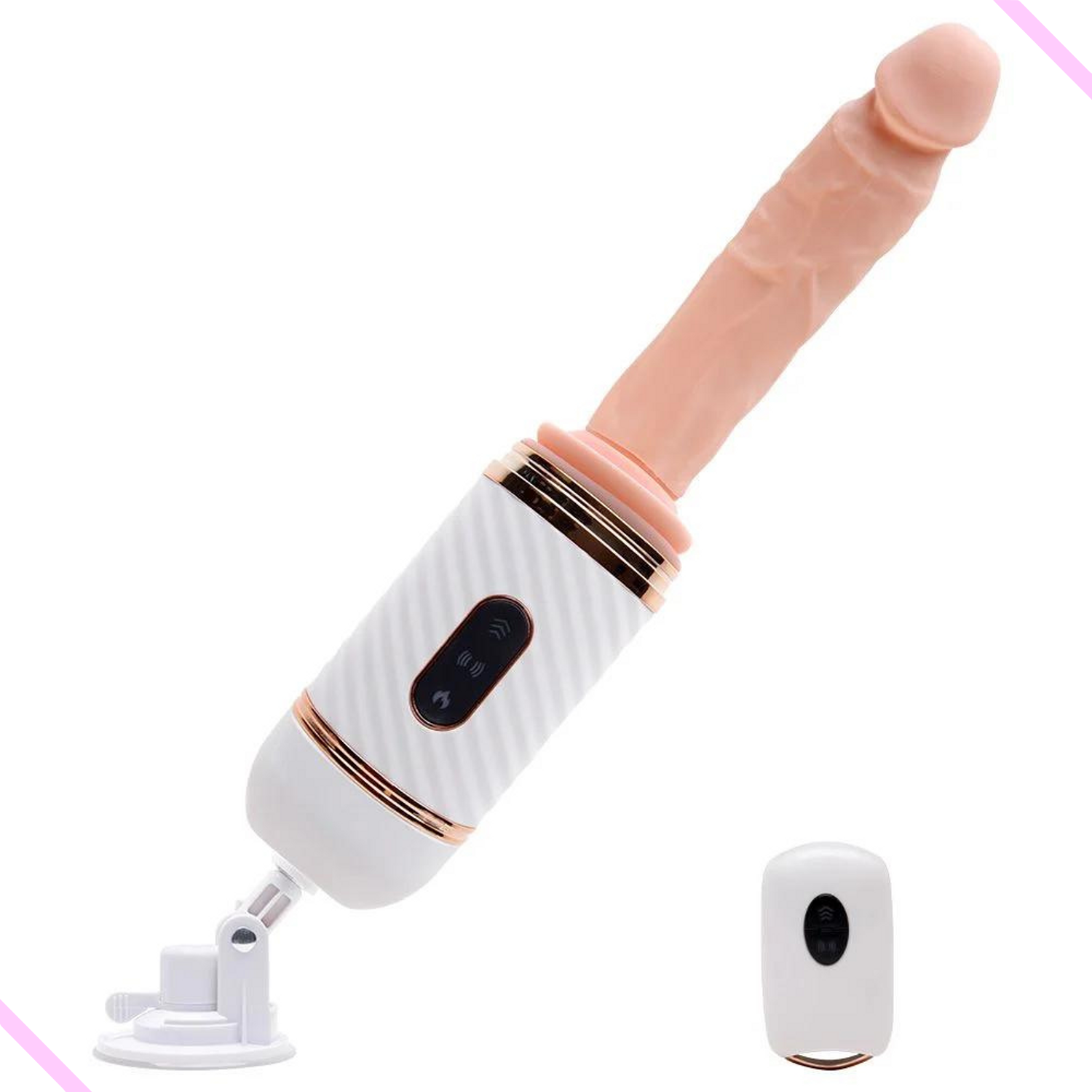 Prótese Realística Mini Fuck Machine 7 Vibrações E Movimentos Cyclone Fire