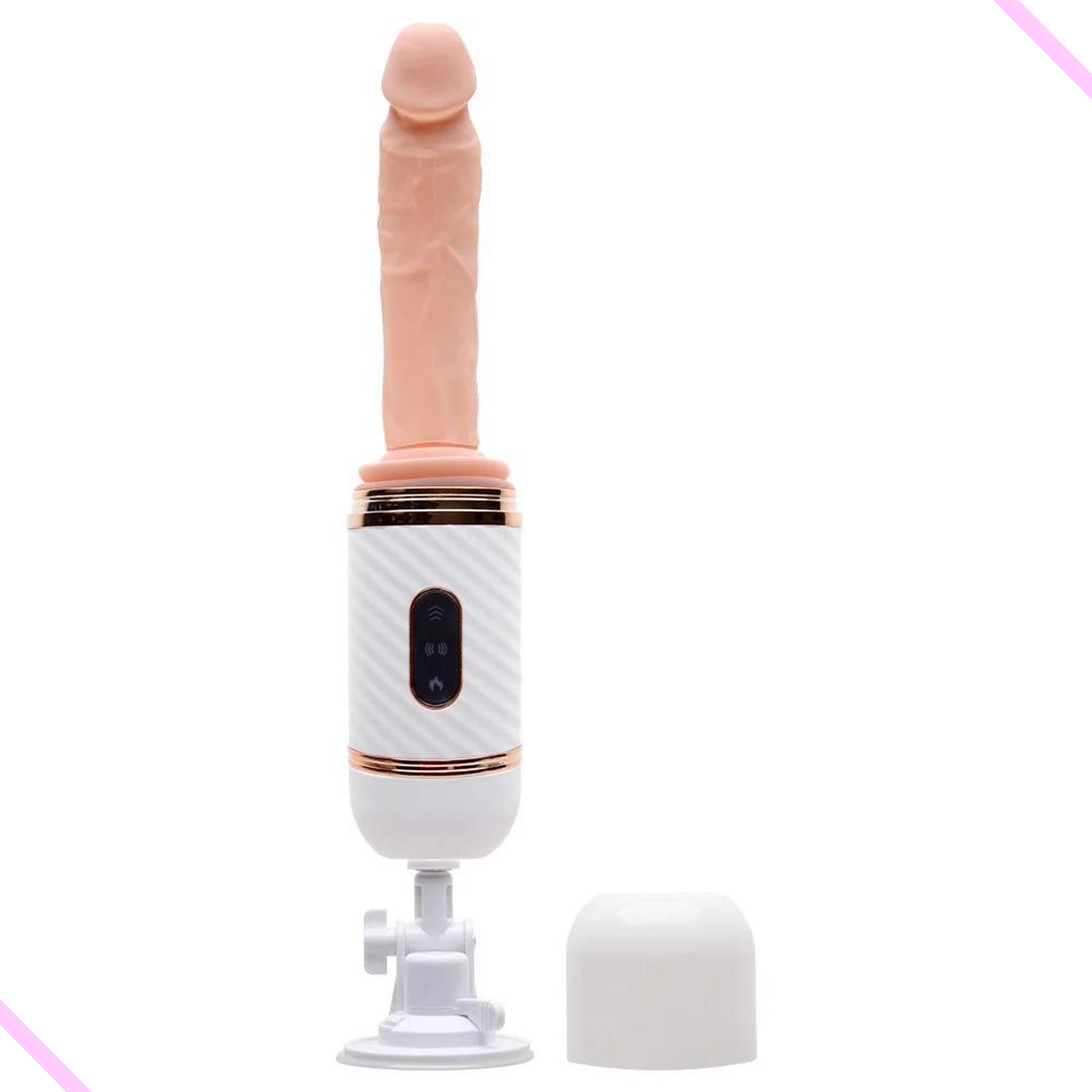 Prótese Realística Mini Fuck Machine 7 Vibrações E Movimentos Cyclone Fire
