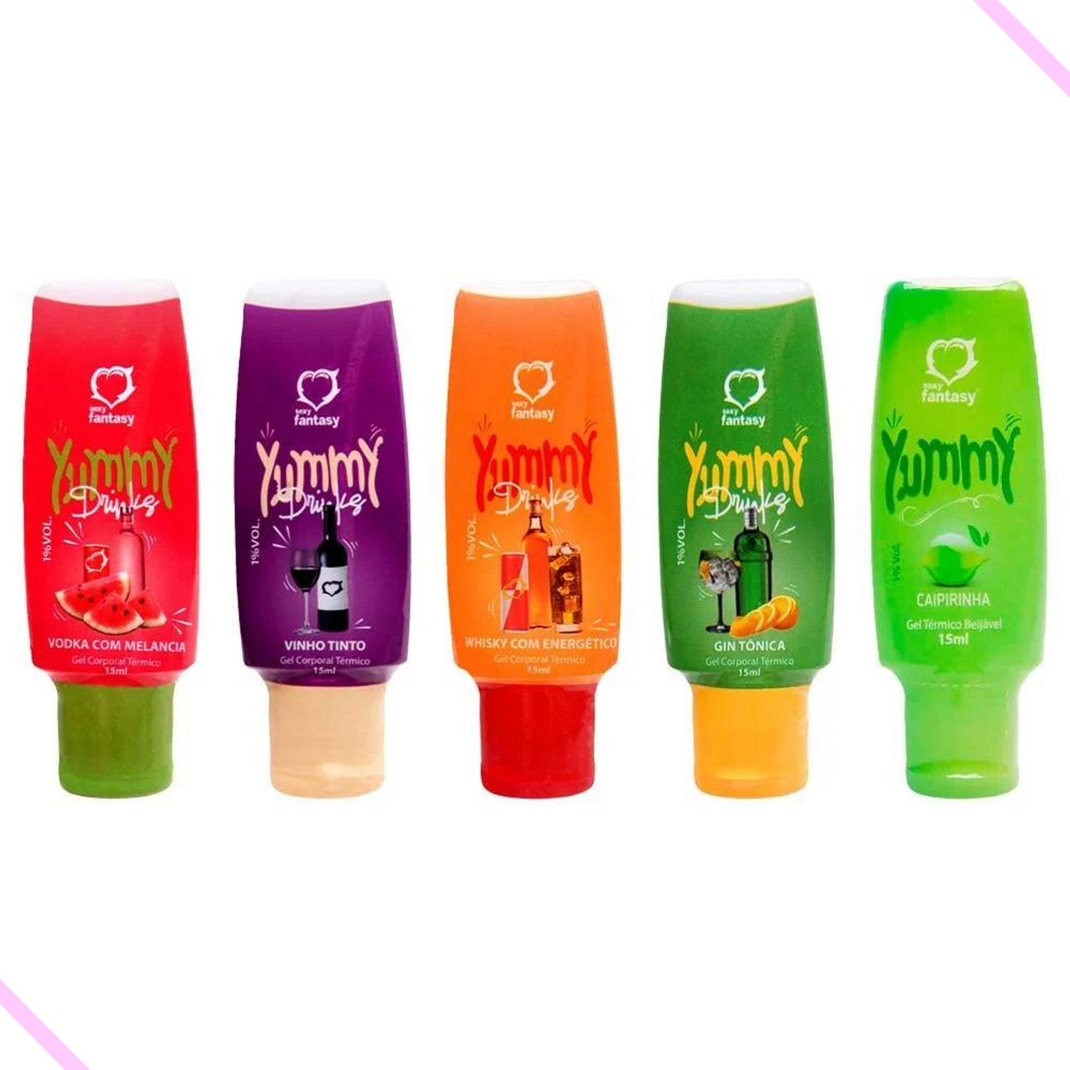 Gel Comestível 15Ml - Vinho Tinto - Yummy Drinks