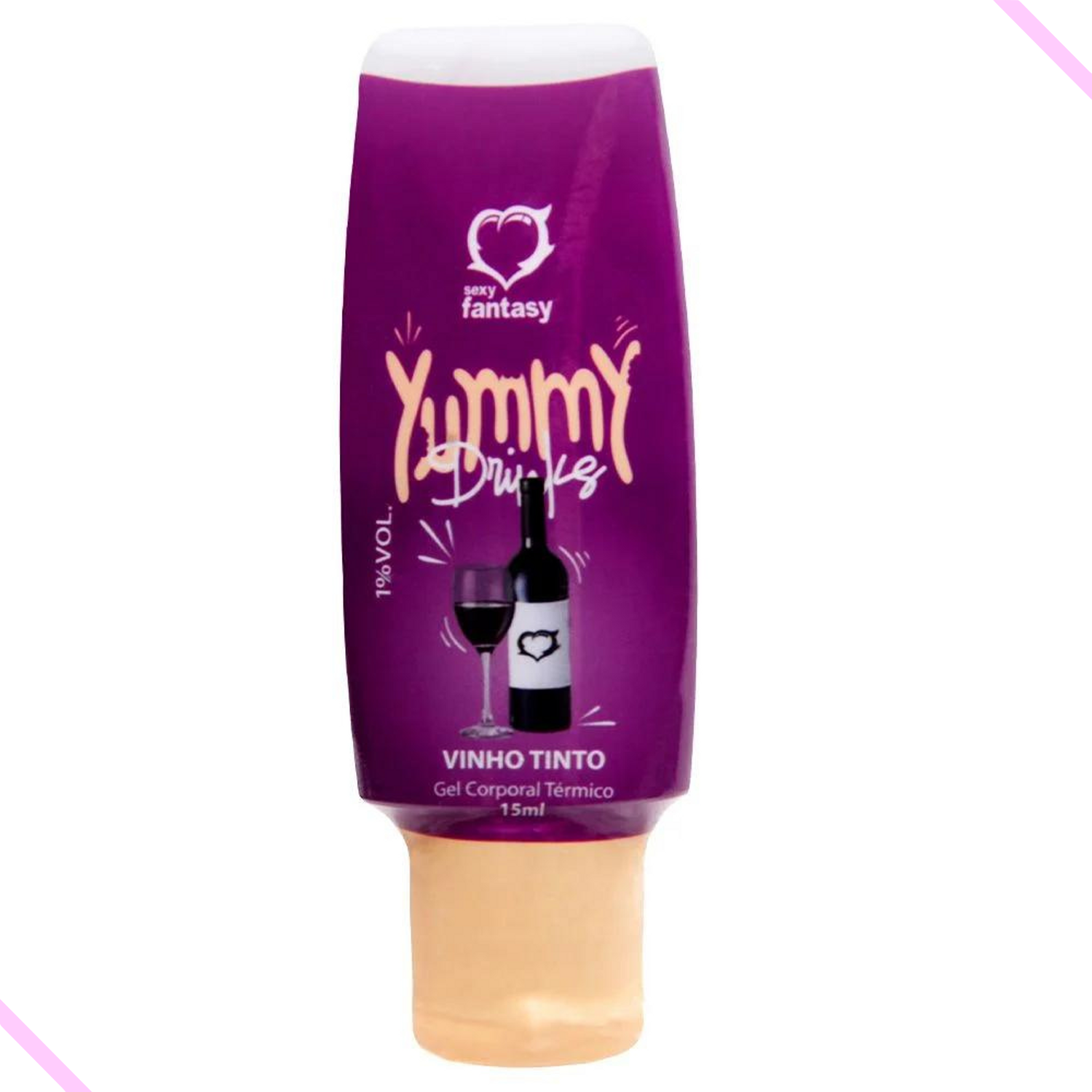 Gel Comestível 15Ml - Vinho Tinto - Yummy Drinks