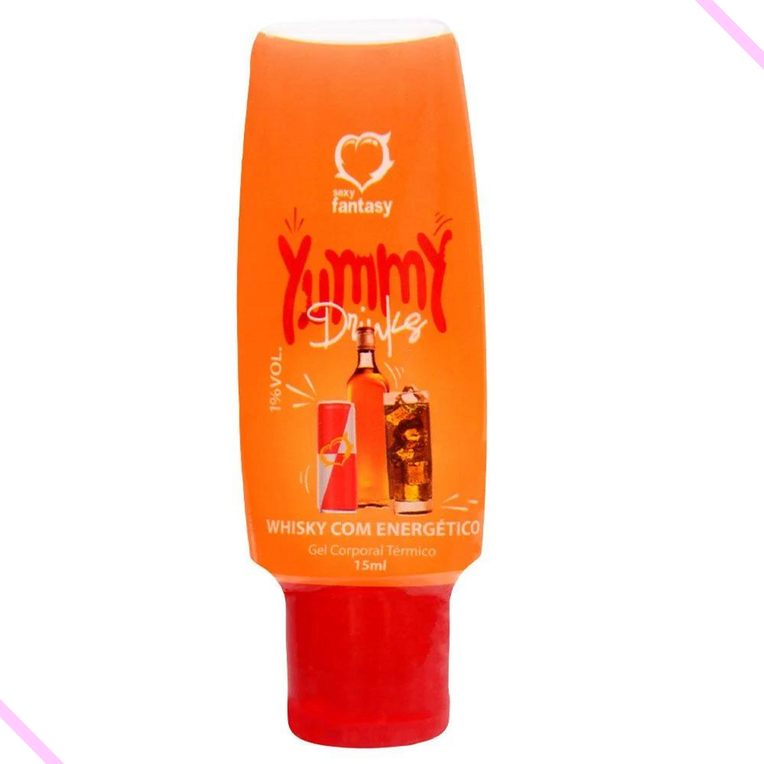 Gel Comestível 15Ml - Whisky com Energético - Yummy Drinks