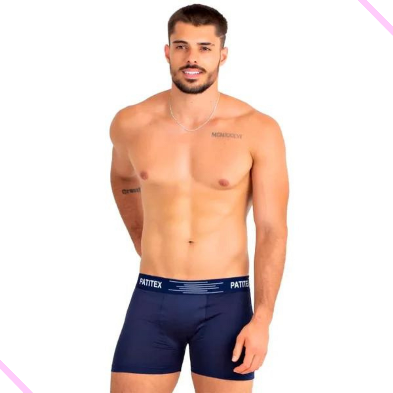 Cueca Boxer Patitex - Azul Marinho
