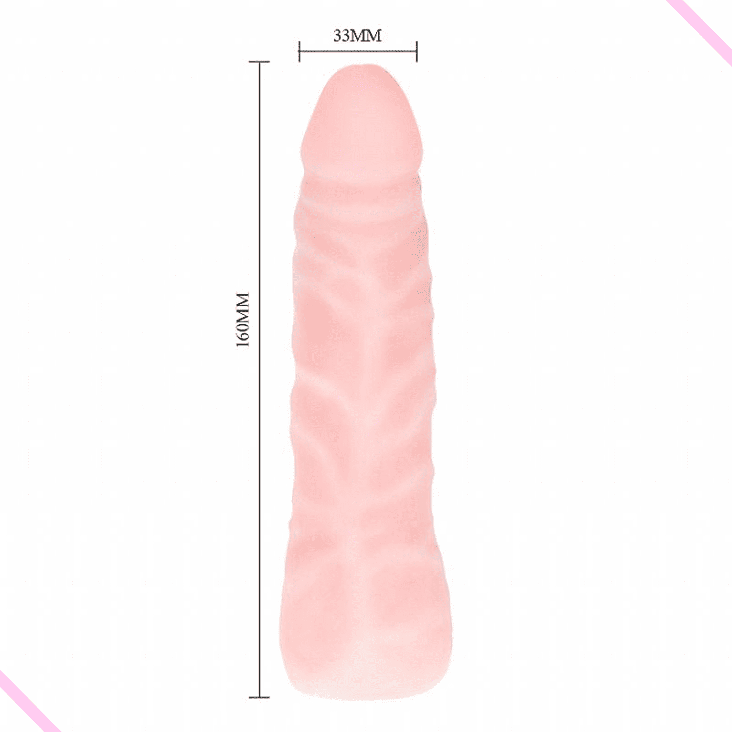 Pênis Dildo Pinto Realístico com Vértebra