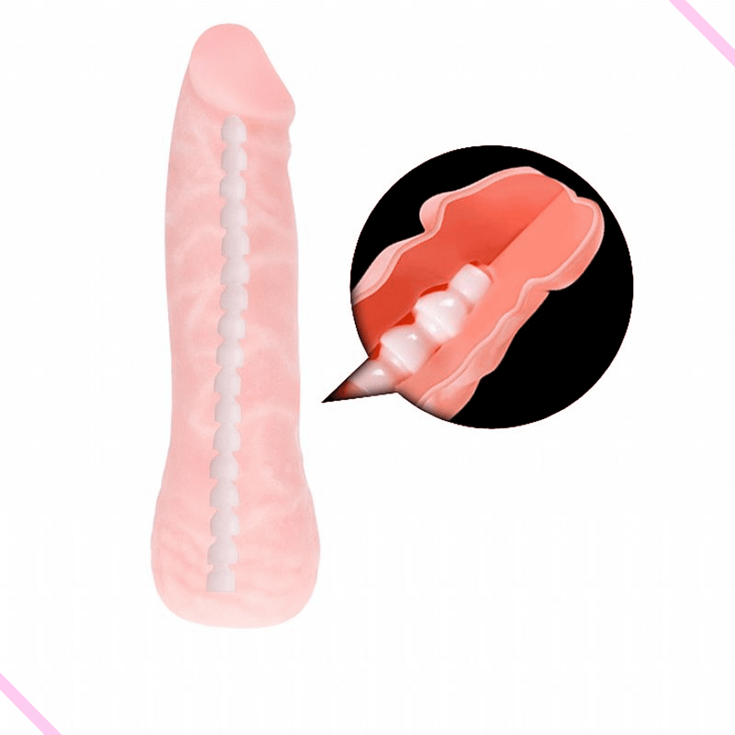 Pênis Dildo Pinto Realístico com Vértebra