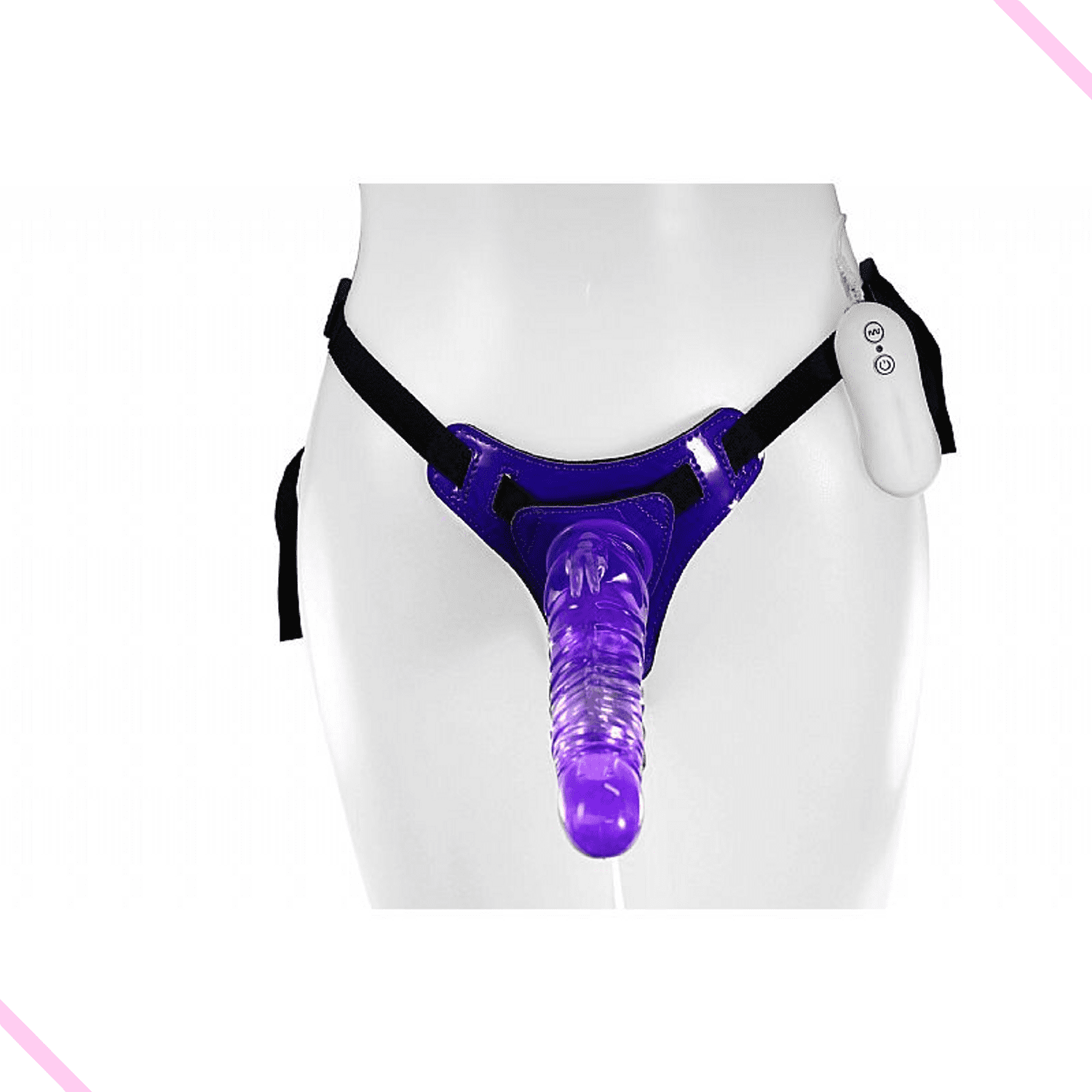 Cinta Peniana com Vibrador de 10 Vibrações e Estimular de Clitóris em Coelho