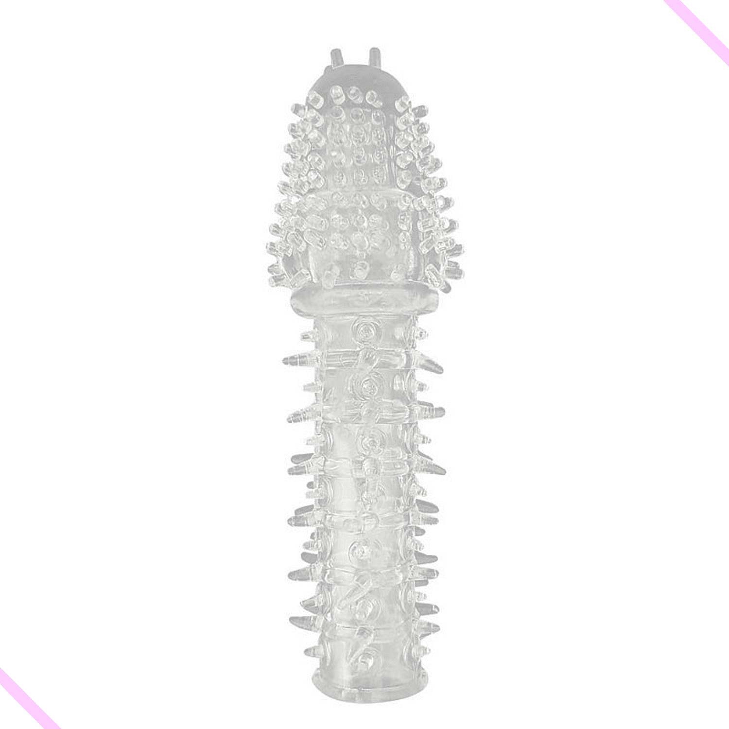 Capa Peniana Texturizada em Jelly - Macia e Flexível 14 cm