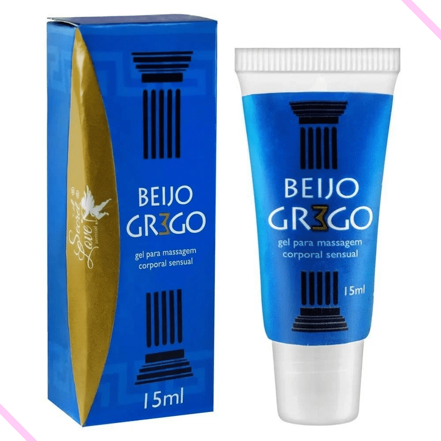 Beijo Grego Gel Beijável sabor Tutti Frutti