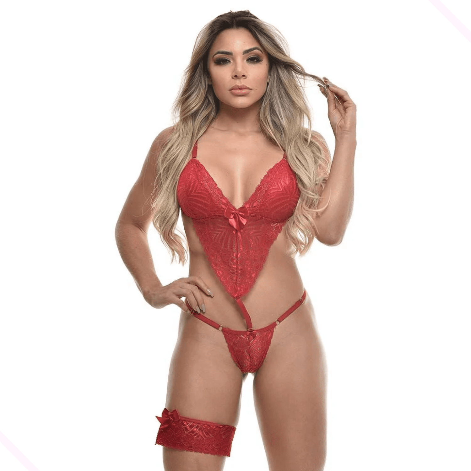 Body Rendado Com Persex
