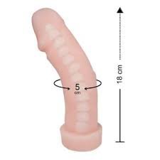 Prótese Realística em Cyberskin com Vértebra - Bege 16 x 3,3cm