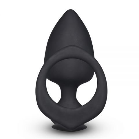 Anel Peniano com Penetrador Anal em Silicone 3,8 x 8cm