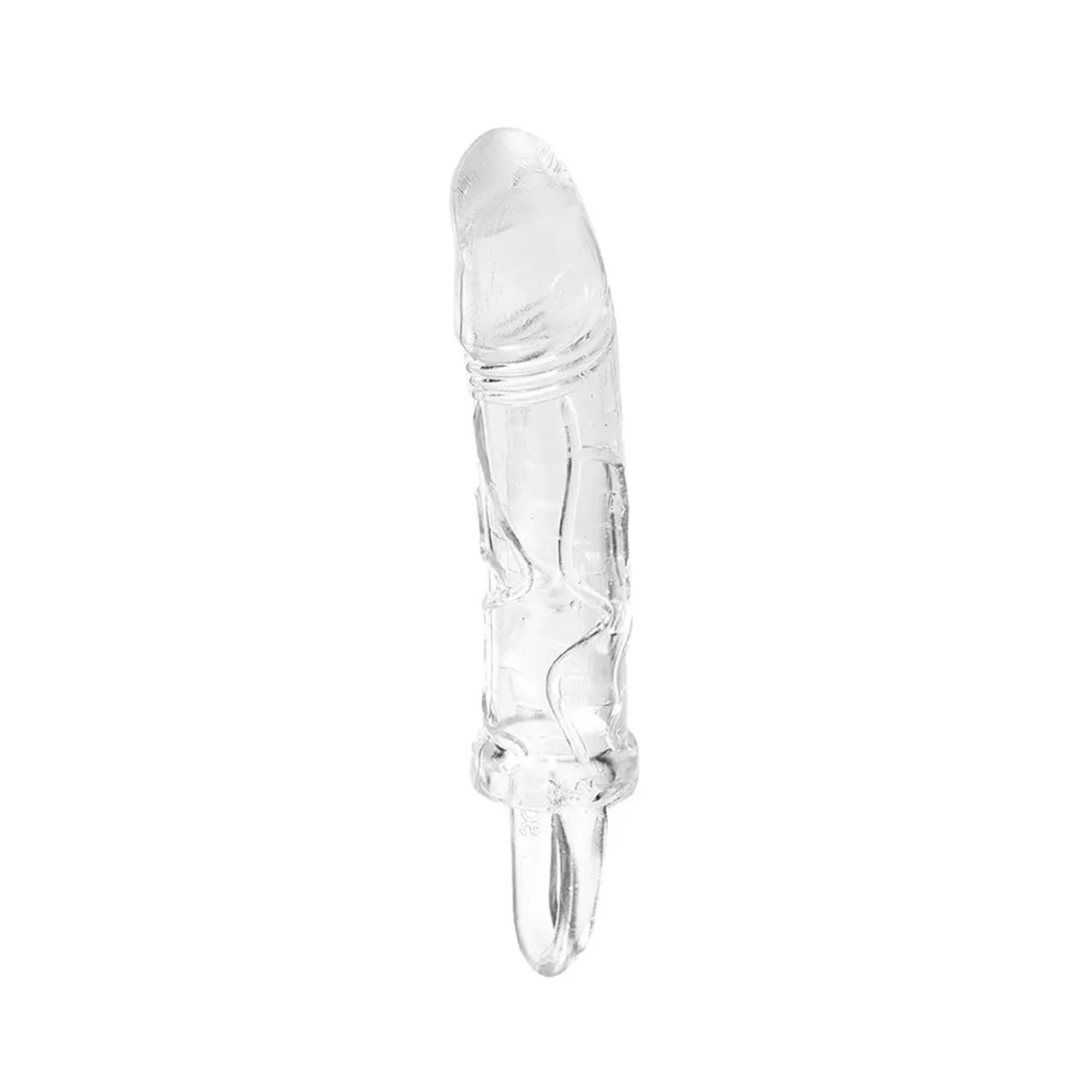 Capa Peniana Cristal Glande e Anel Escrotal Transparente 14,5 x 3,5cm