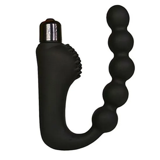 Plug Anal Silicone Esferas com Vibrador