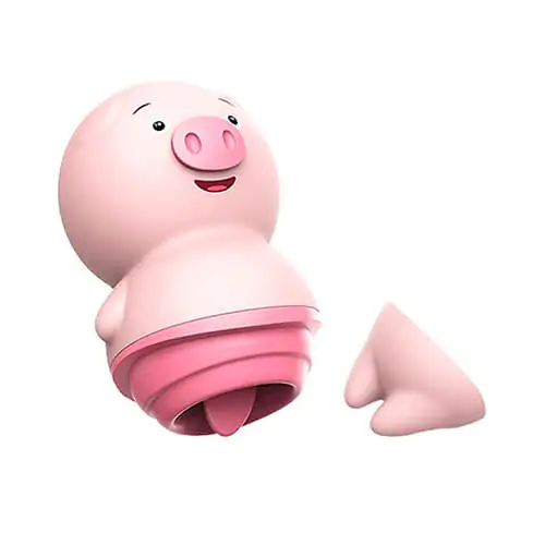 Vibrador Porquinho Piggy Lingua  - 2 Modos Estimulação