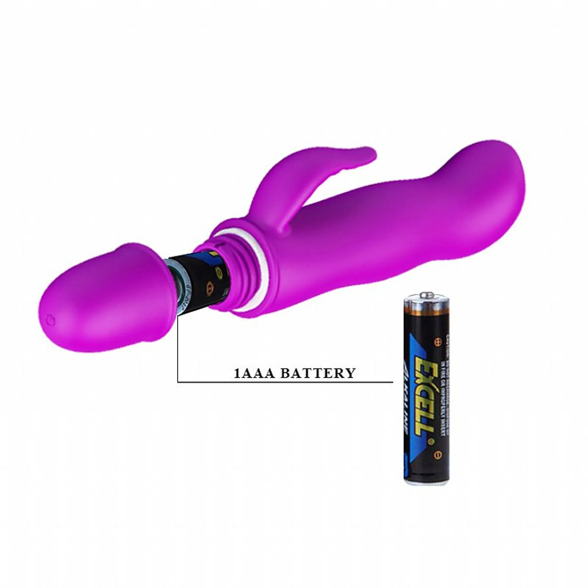 Vibrador em Silicone com Estimulador de Clitóris Blithe