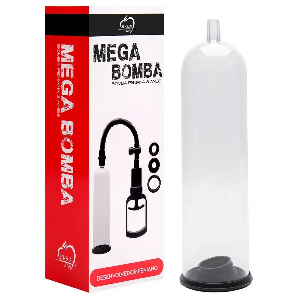 Descubra a Bomba Peniana Manual com 3 Anéis Sensual Love
