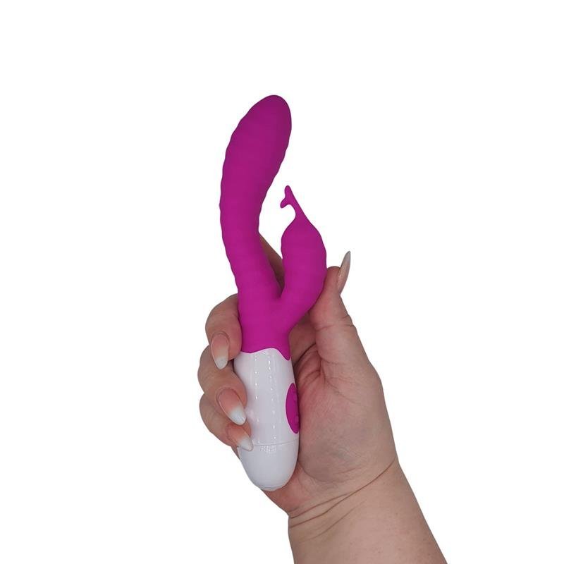 Vibrador em Silicone 30 Vibrações e Estimulador de Clitóris Hyman