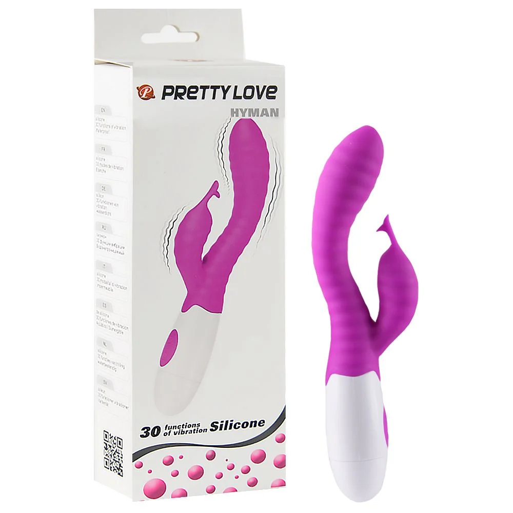 Vibrador em Silicone 30 Vibrações e Estimulador de Clitóris Hyman