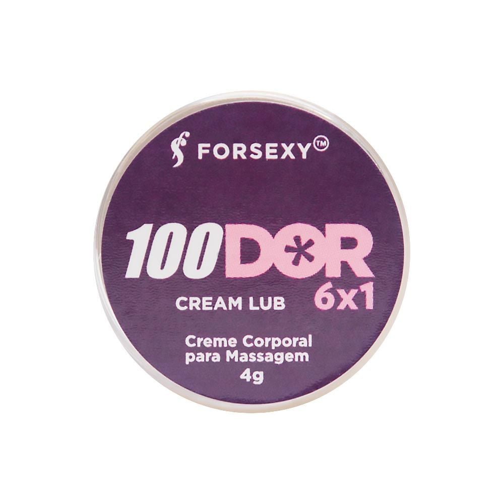 100dor 6x1 Cream Lub Anal Multifunções 4g For Sexy