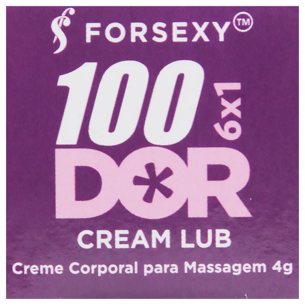 100dor 6x1 Cream Lub Anal Multifunções 4g For Sexy