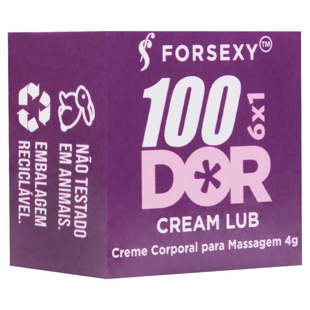 100dor 6x1 Cream Lub Anal Multifunções 4g For Sexy