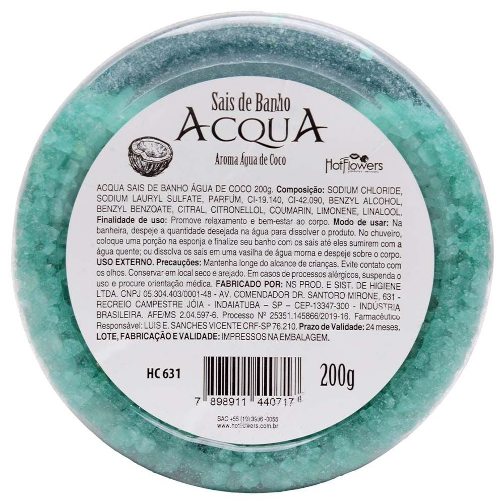 Acqua Sais De Banho Aromático 200g Hot Flowers