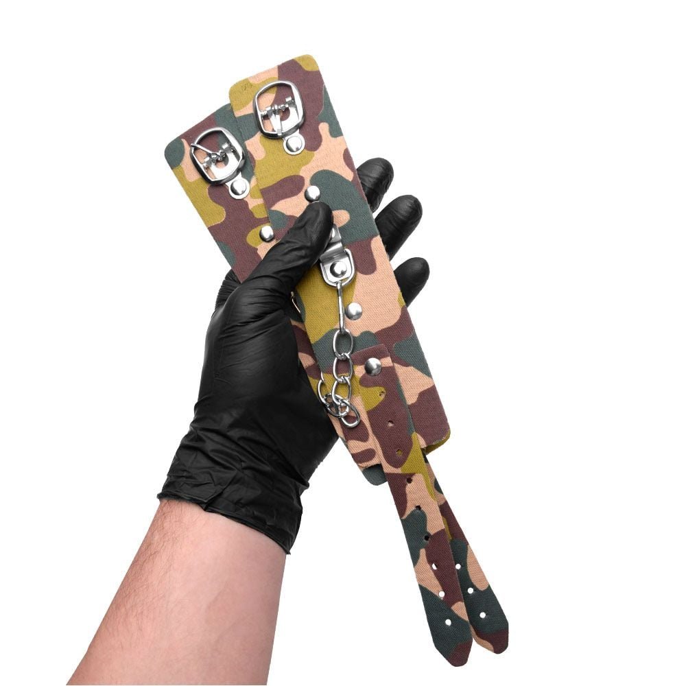 Algema Bracelete Luxo Camuflado Dominatrixxx