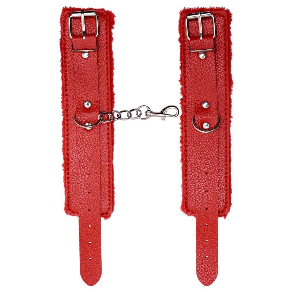 Algema Com Corrente E Fivelas Vermelha Sexy Import
