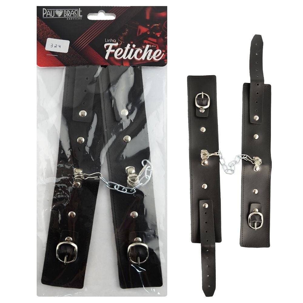 Algemas Bracelete Couro Sintético Pau Brasil