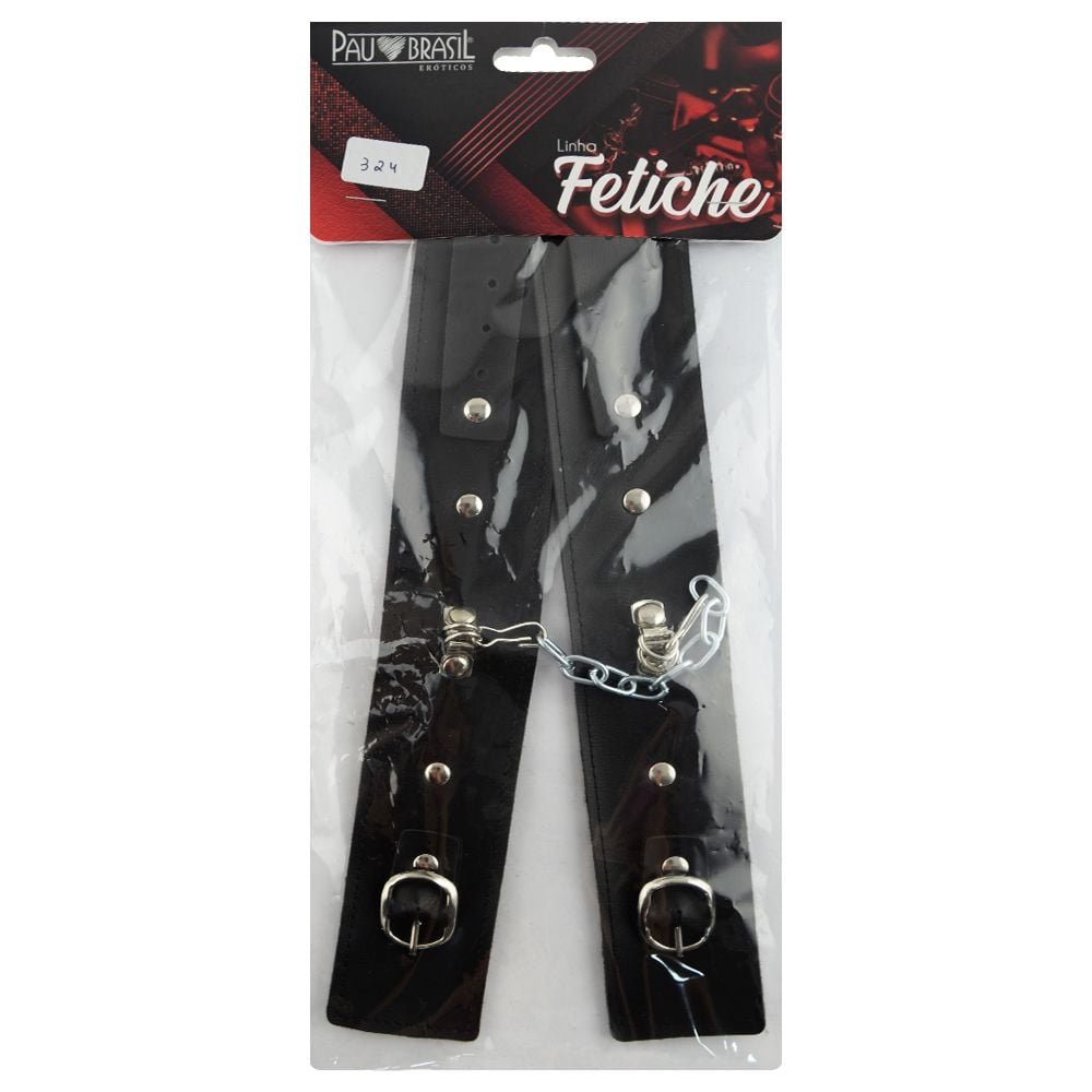 Algemas Bracelete Couro Sintético Pau Brasil