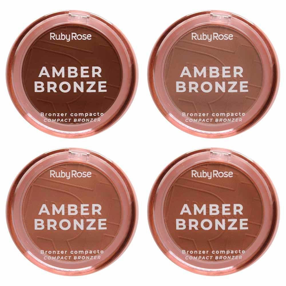 Amber Bronze Pó Compacto 7g Ruby Rose