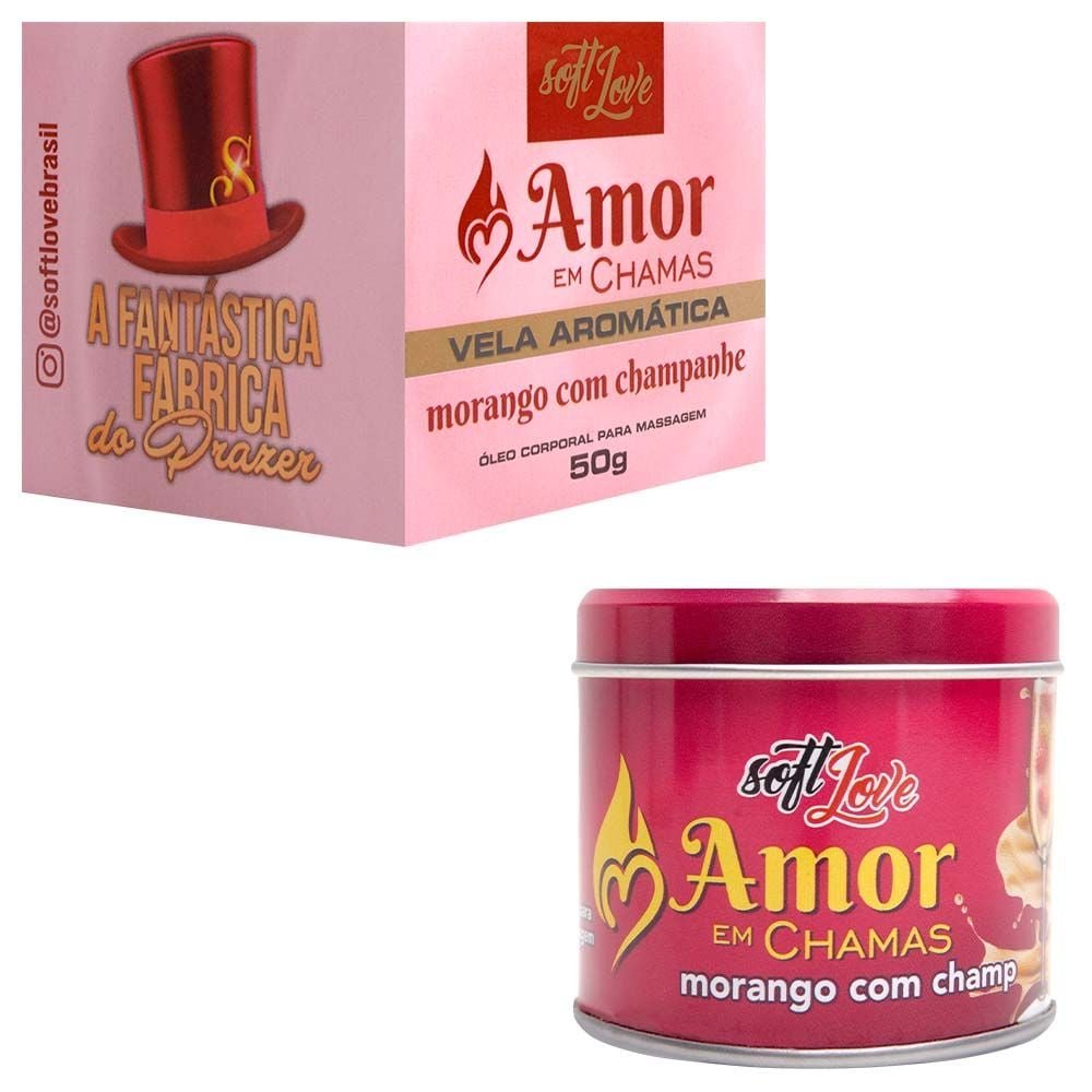 Amor Em Chamas Vela Aromática 50g Soft Love