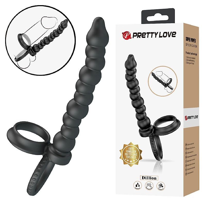 Anel Companheiro com Plug Anal Escalonado - Dillion - Pretty Love