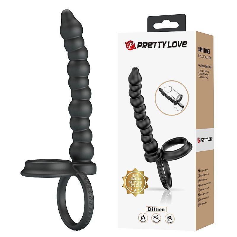 Anel Companheiro com Plug Anal Escalonado - Dillion - Pretty Love