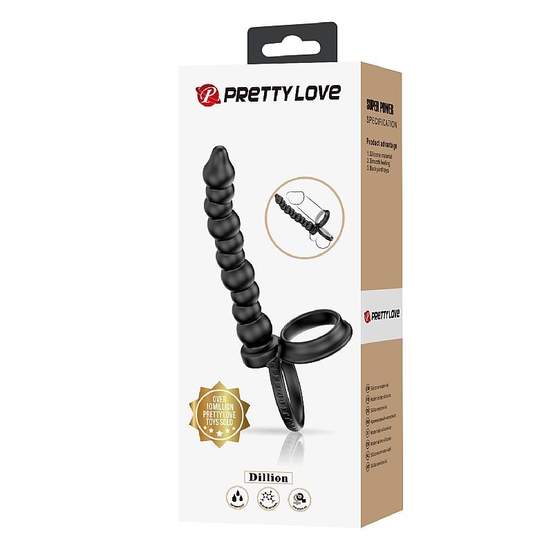 Anel Companheiro com Plug Anal Escalonado - Dillion - Pretty Love