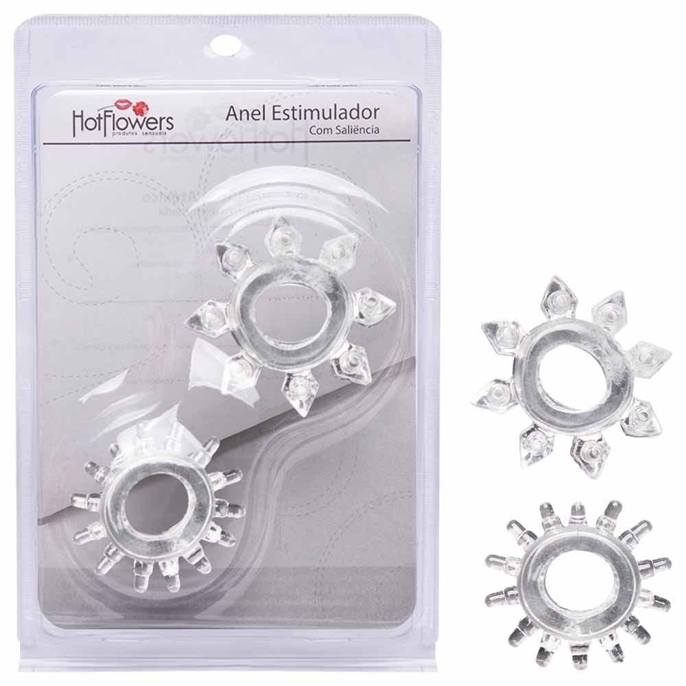 Anel Estimulador Com Saliência 2 Unidades Hot Flowers