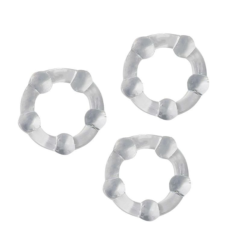 Anel Peniano - 1Kit com 3 - 3,7 cm - Transparente