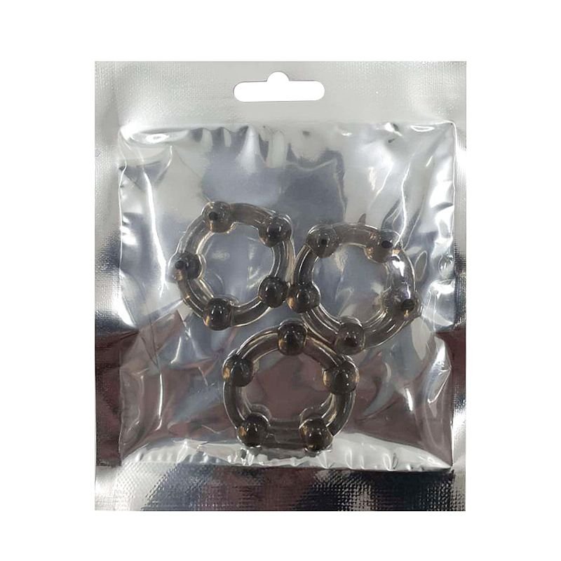 Anel Peniano - 1Kit com 3 - 3,7 cm - Transparente