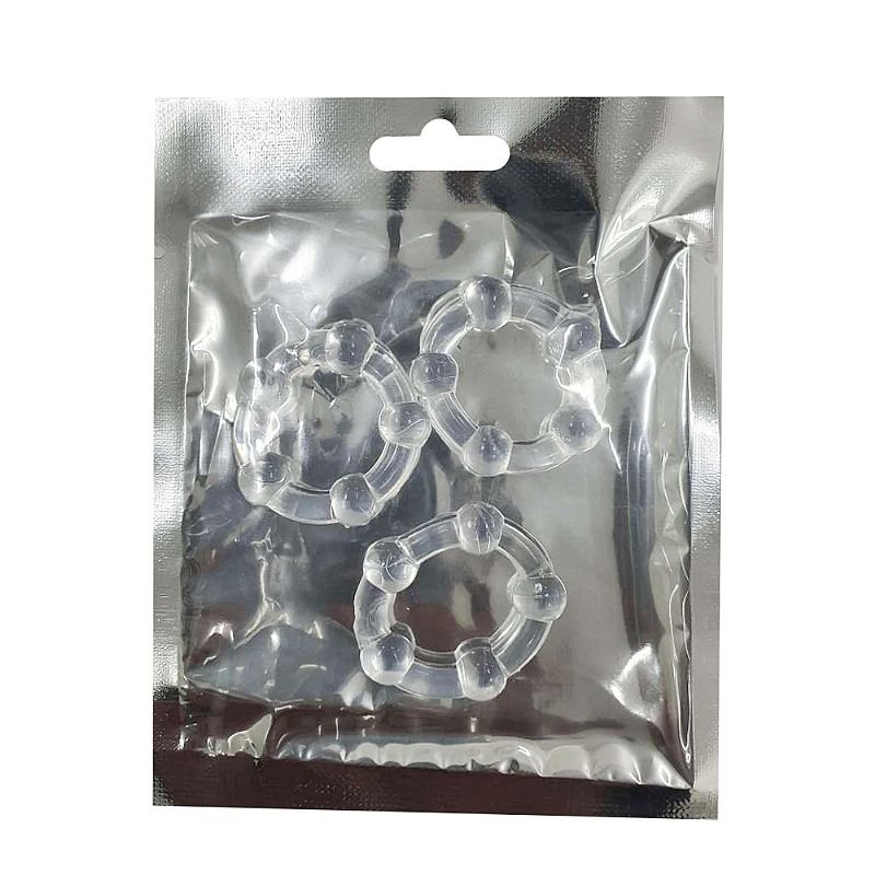 Anel Peniano - 1Kit com 3 - 3,7 cm - Transparente