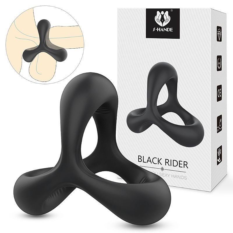Anel Peniano - Black Rider - 4,5cm x 5,0cm x 3,6cm cm - S-Hande