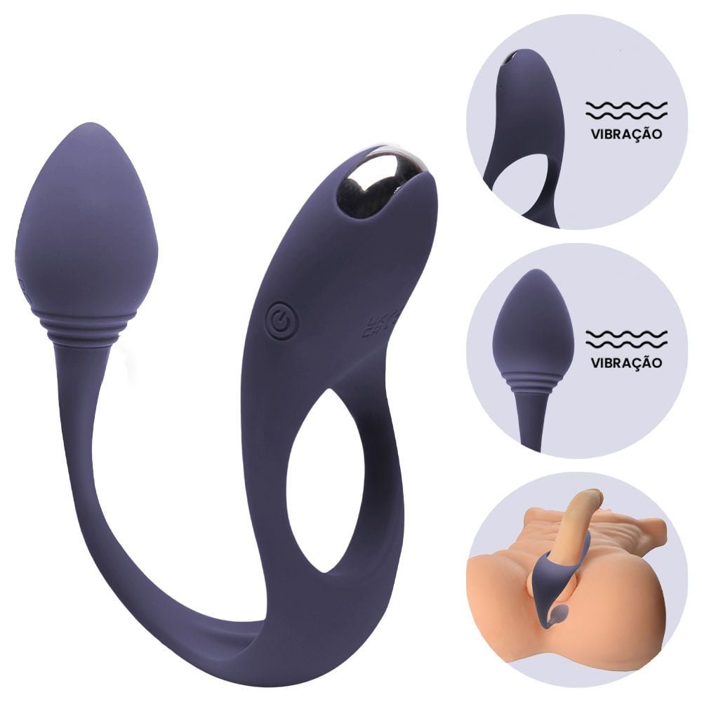 Anel Peniano Clitóris Plug Anal Antom Sexy Import