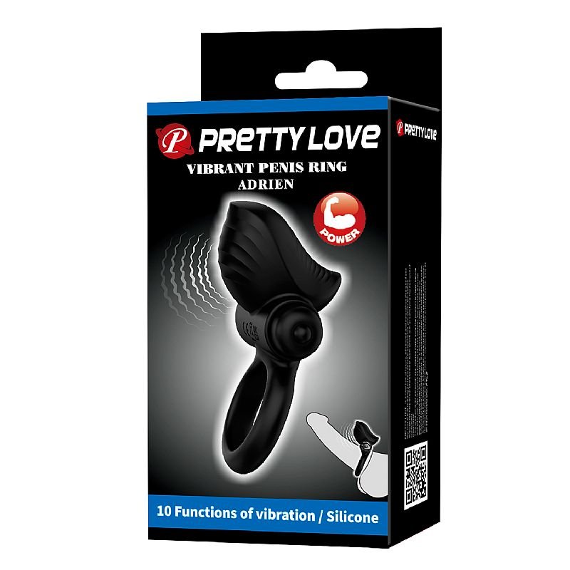 Anel Peniano com estimulador de clitóris - Adrien - Pretty Love