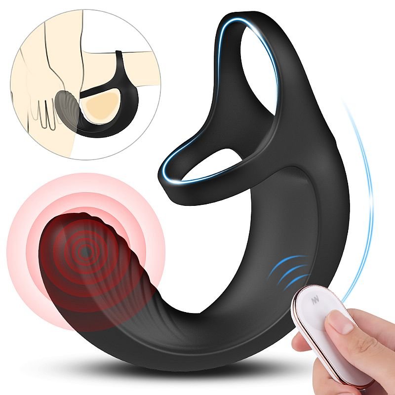 Anel Peniano com Plug Anal - Recarregável - Gavin-RCT - S-Hande