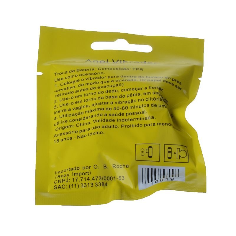 Anel Peniano com Vibro Bichinho - Transparente